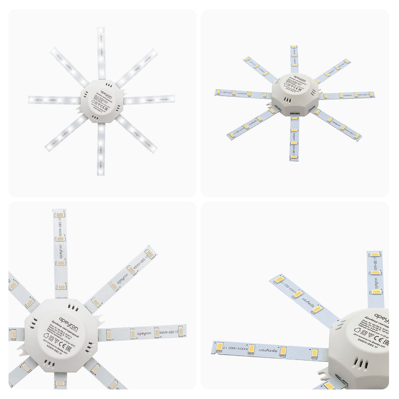 Комплект светодиодных линеек Apeyron Звездочка 220В 5730 12Вт 4000К IP30 02-43