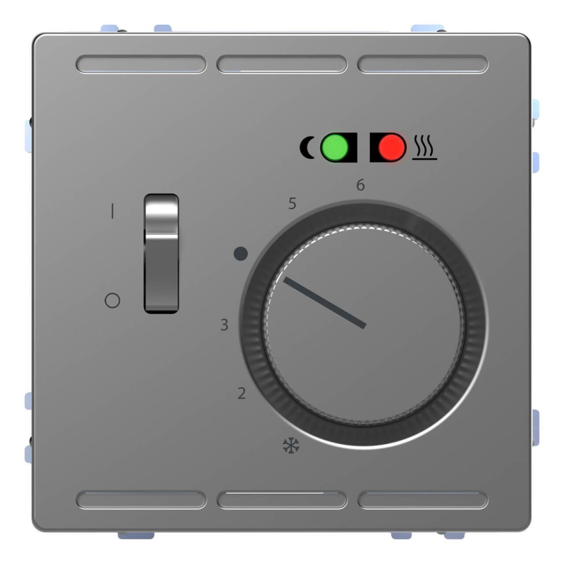 Терморегулятор Schneider Electric Merten D-Life с центральной платой с выключателем 230V MTN5764-6036