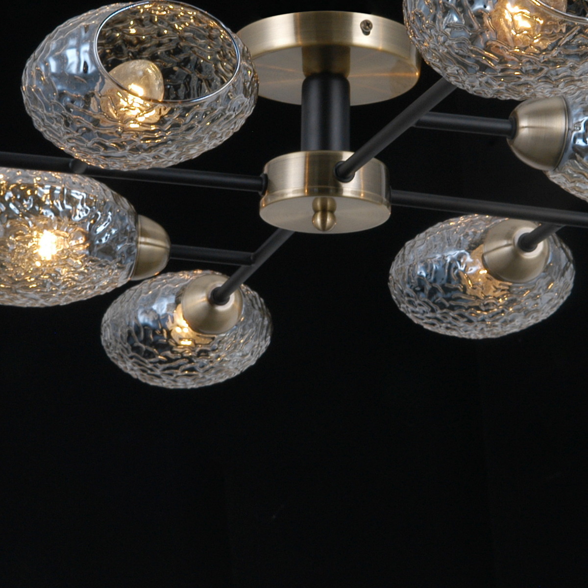 Люстра на штанге Illumico IL0285-8CSQ-79 BK AB