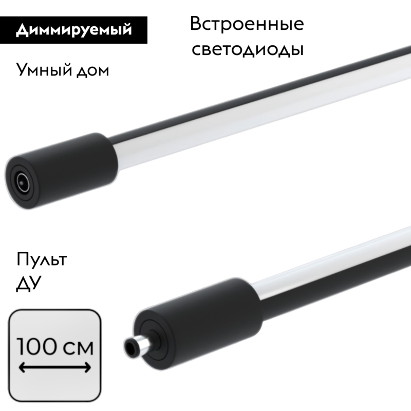 Настенно-потолочный светильник IMEX Thin & Smart IL.0060.5000-1000-BK