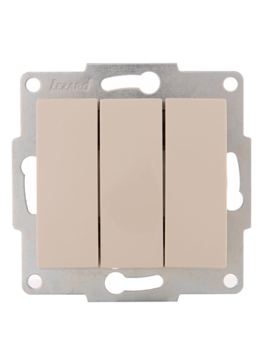 Выключатель тройной Lezard Karina 707-0388-109