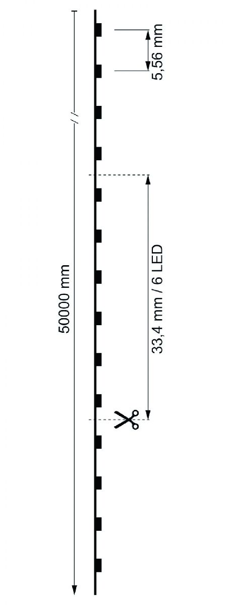 Светодиодная лента Deko-Light COB 24В 3528 650Вт 3000K 50м IP20 930512