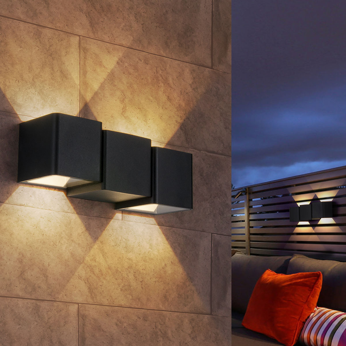 Уличный настенный светодиодный светильник Elektrostandard 1694 Techno LED Triton 4690389086045