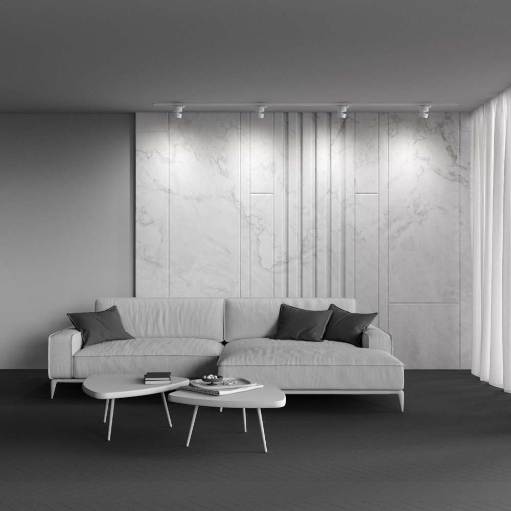 Трековый однофазный светильник Maytoni Onda TR007-1-12W3K-W-1