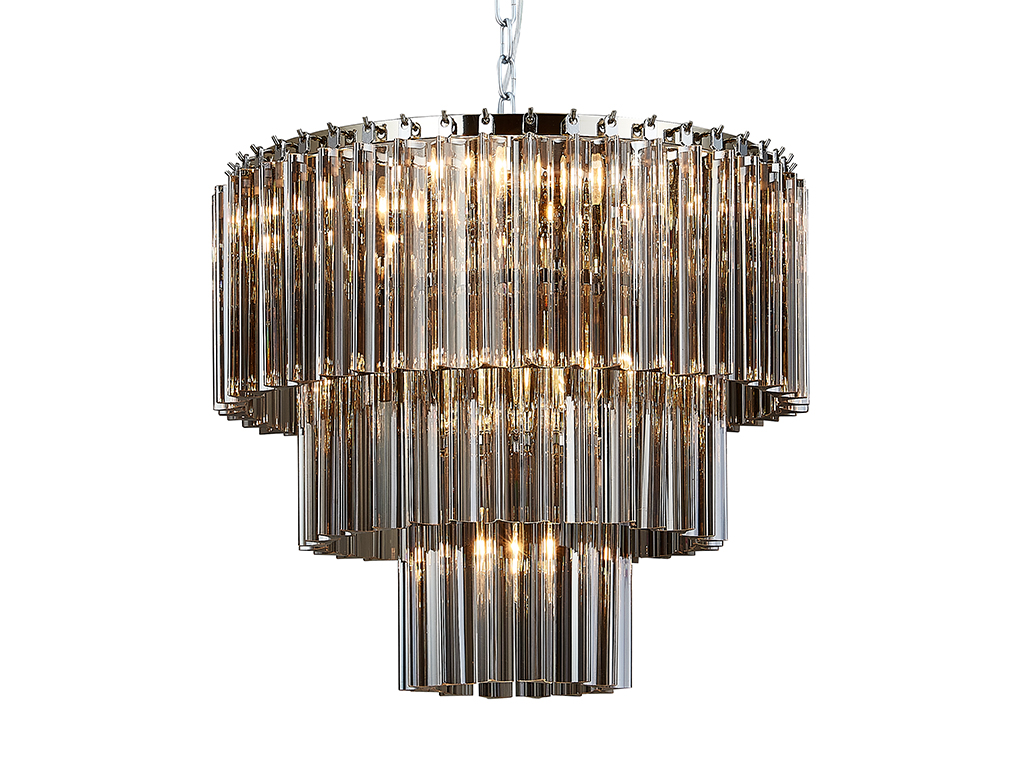 Подвесная люстра Newport 8708+2/C fume М0065971