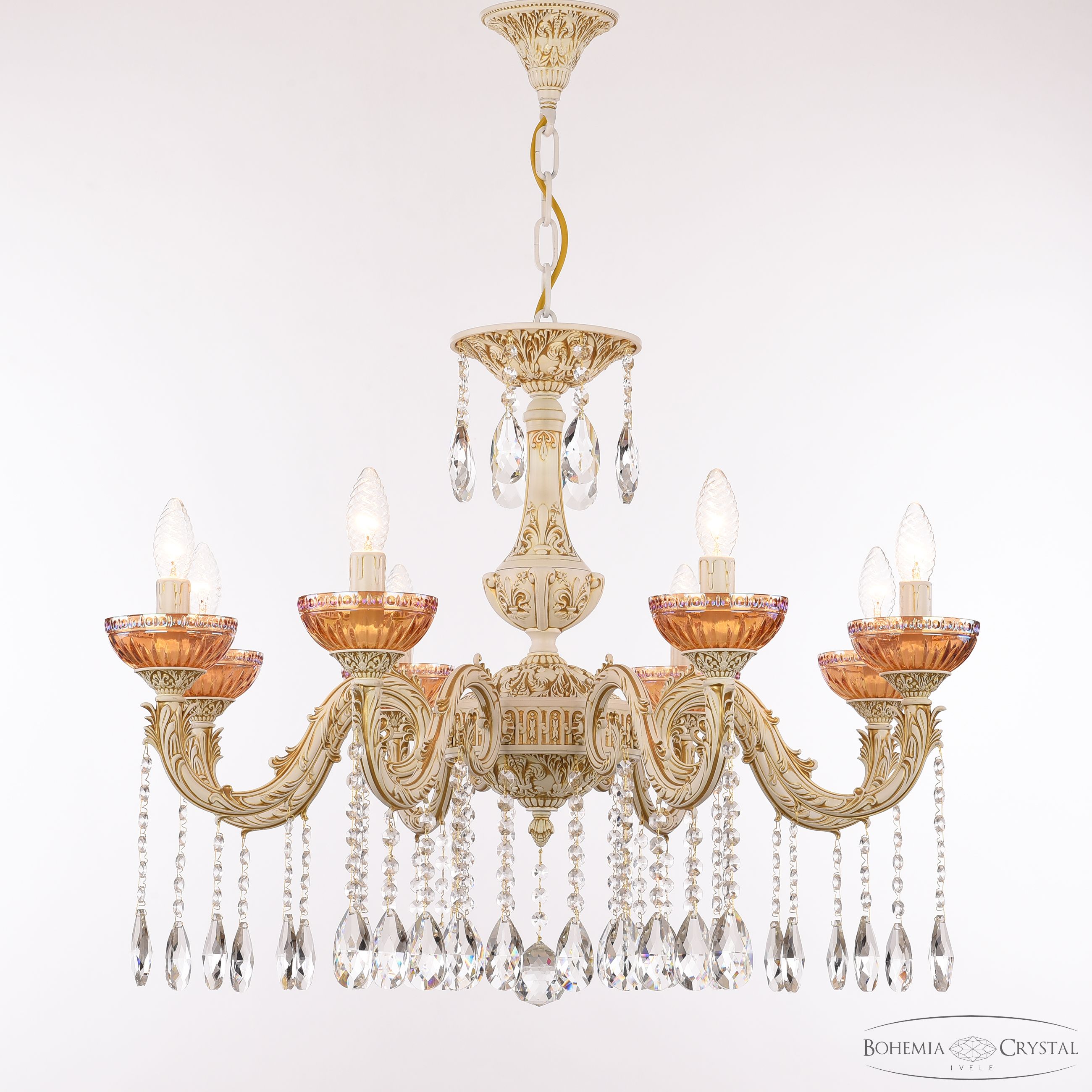 Подвесная люстра Bohemia Ivele Crystal AL79101/8/250 A WMG P Shampan/M-1G