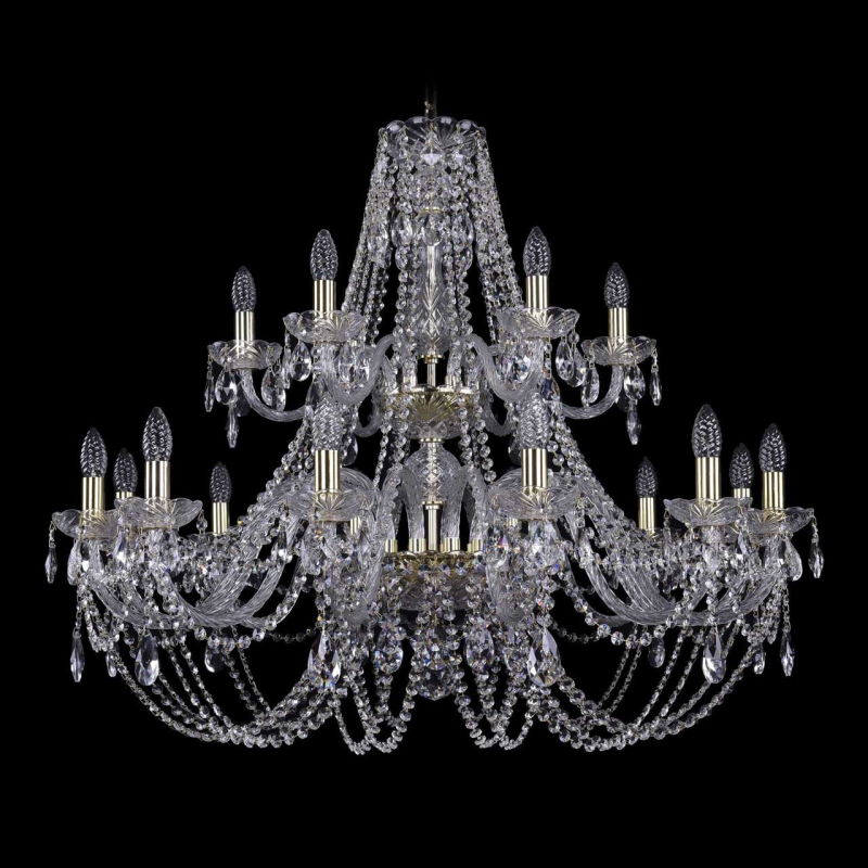 Подвесная люстра Bohemia Ivele 1406/12+6/360/2d/G