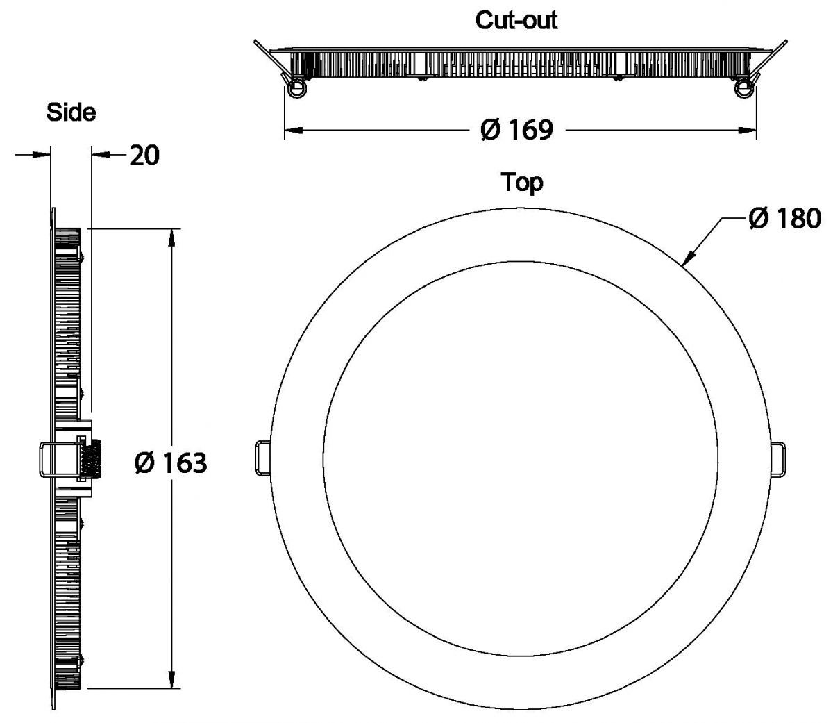 Встраиваемый светильник Deko-Light LED Panel 12 565089