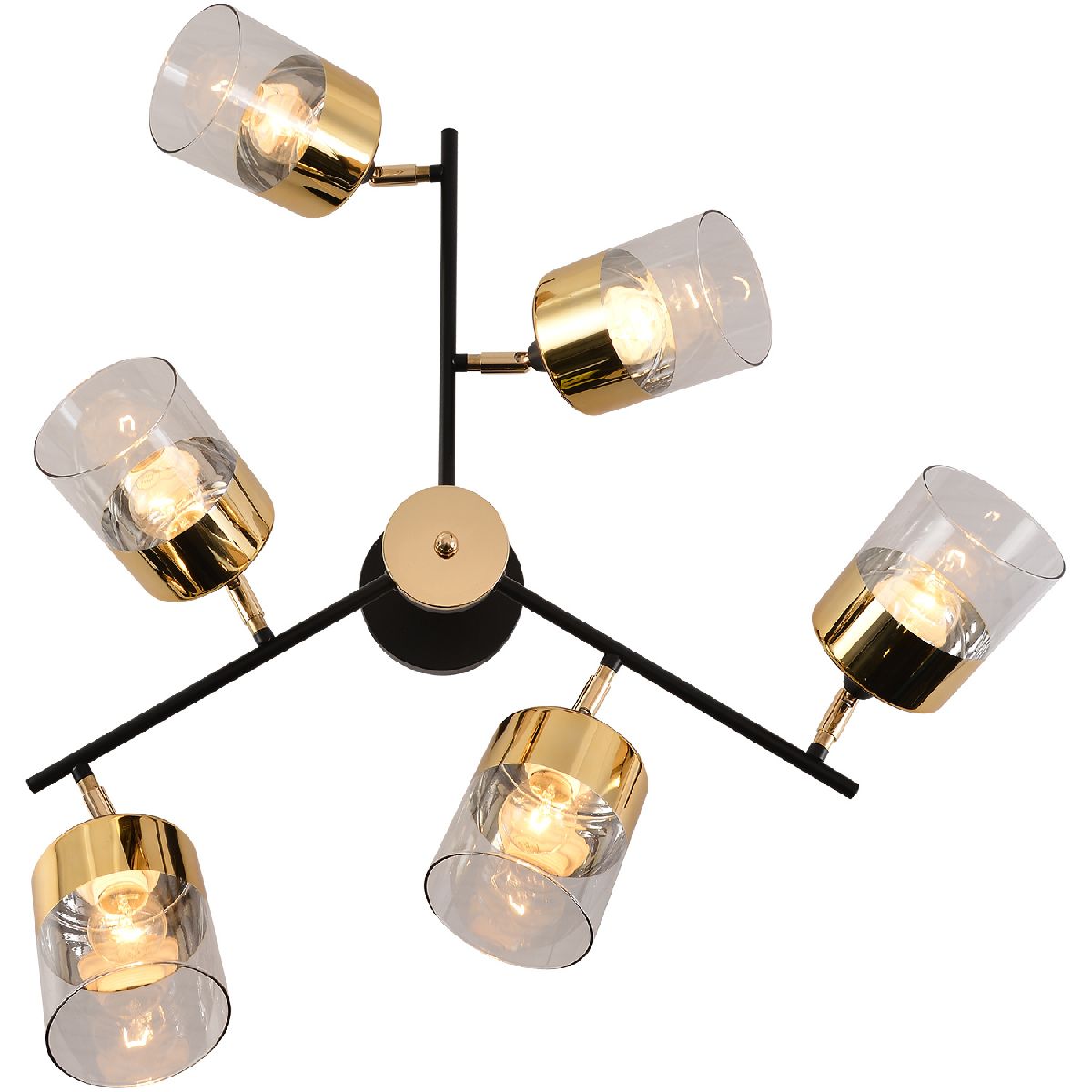 Люстра на штанге Reluce 01555-3.3-06B BK+FGD