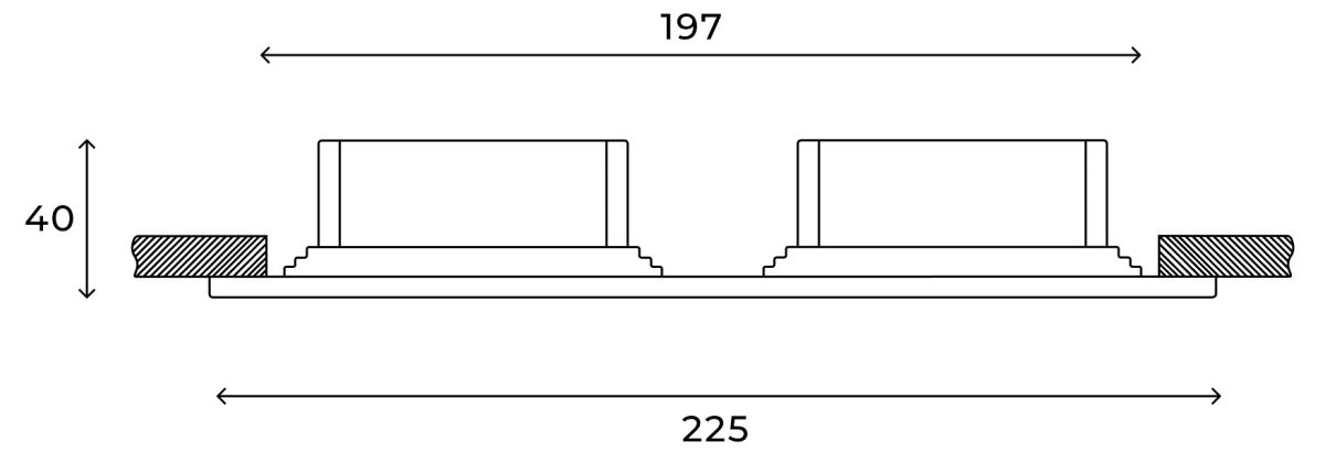 Встраиваемый светильник Hesby Lighting Drammen HSBL_0092