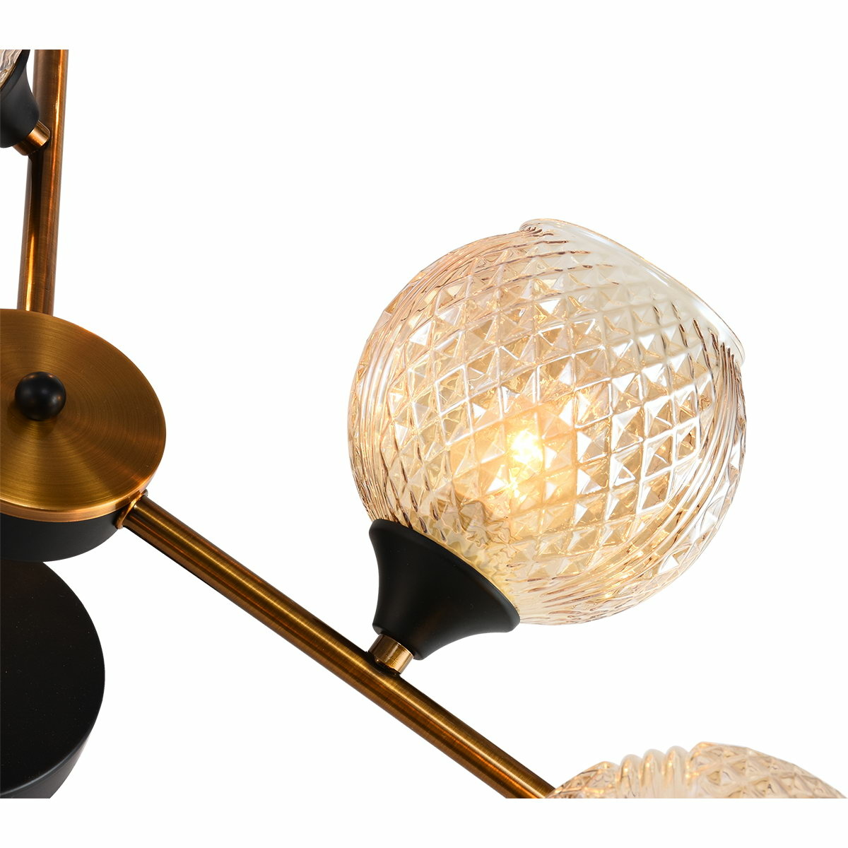 Люстра на штанге Reluce 11341-0.3-06 GOLD BRONZE+BK