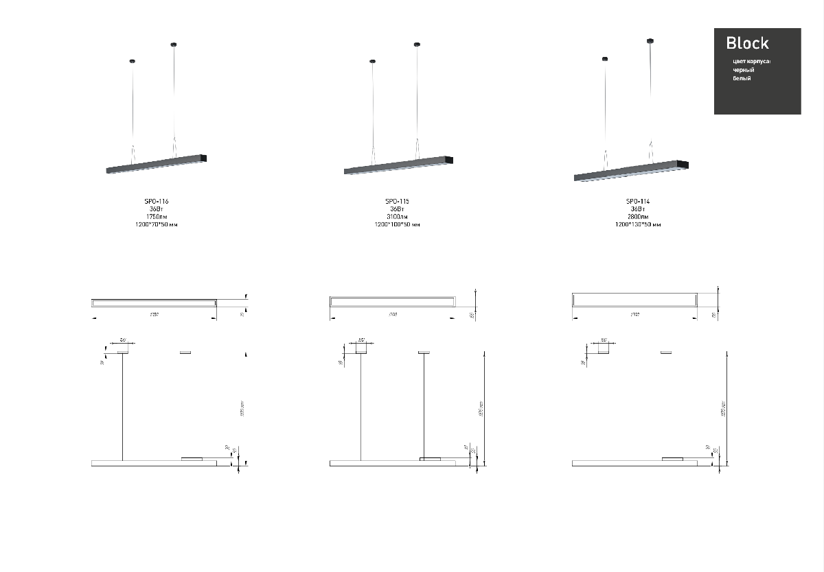 Подвесной светильник Эра Geometria SPO-114-B-40K-036 Б0050545