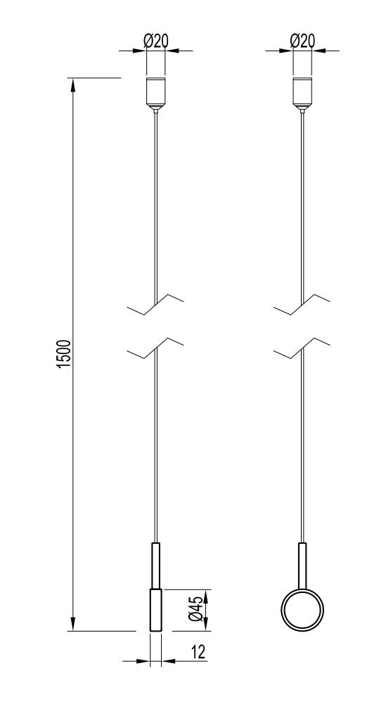 Подвес Arlight ART-APRIORI-HANG-TUBE-L1500 (BK) 049326