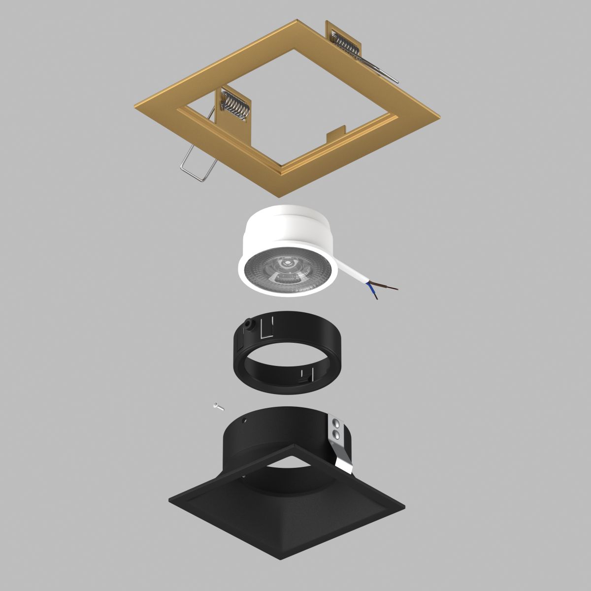 Встраиваемый светильник Lightstar Domino (214513+214507+214007) D51307BMOD