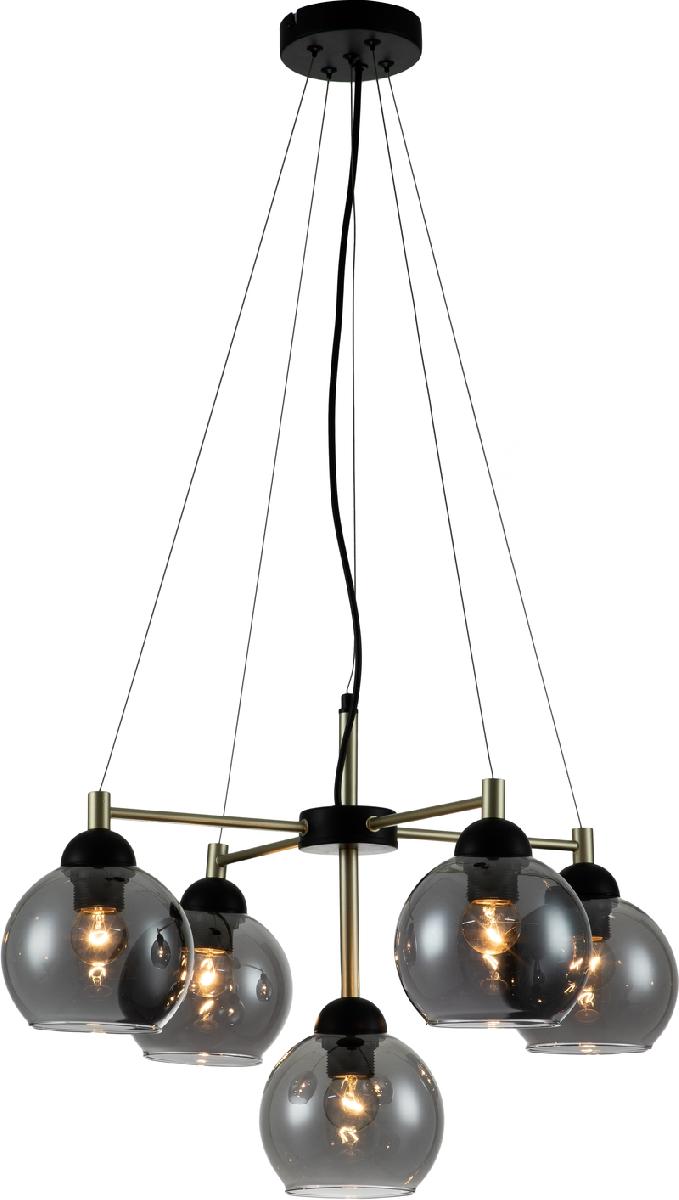 Подвесная люстра Indigo Grappoli 11029/5P Black V000215