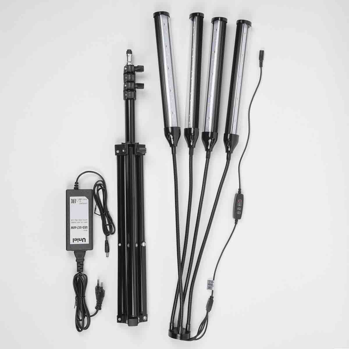 Светодиодный светильник для растений Uniel Minigarden ULT-P32-36W/SPLE/TM/40 IP40 Black Quad UL-00008905