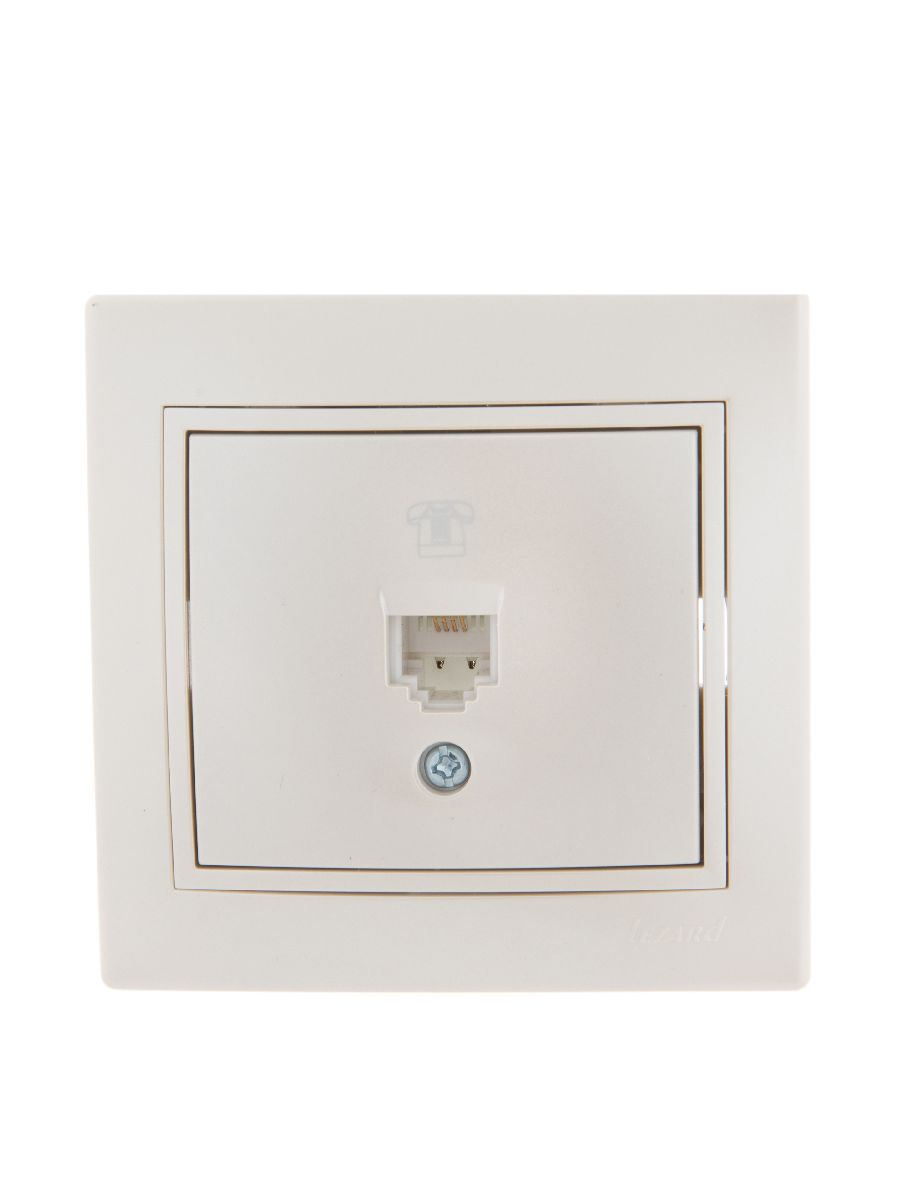 Розетка телефонная евро Lezard Mira 701-3030-137