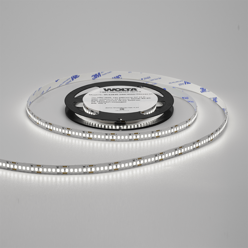 Светодиодная лента Wolta WLS2835-24W/4000/12H240-01