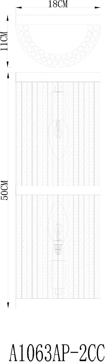 Настенный светильник Arte Lamp Albali A1063AP-2CC