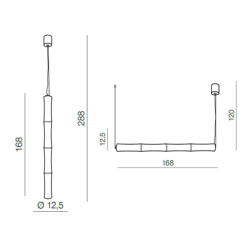 Подвесной светильник Azzardo Bamboo 4 pendant AZ1902