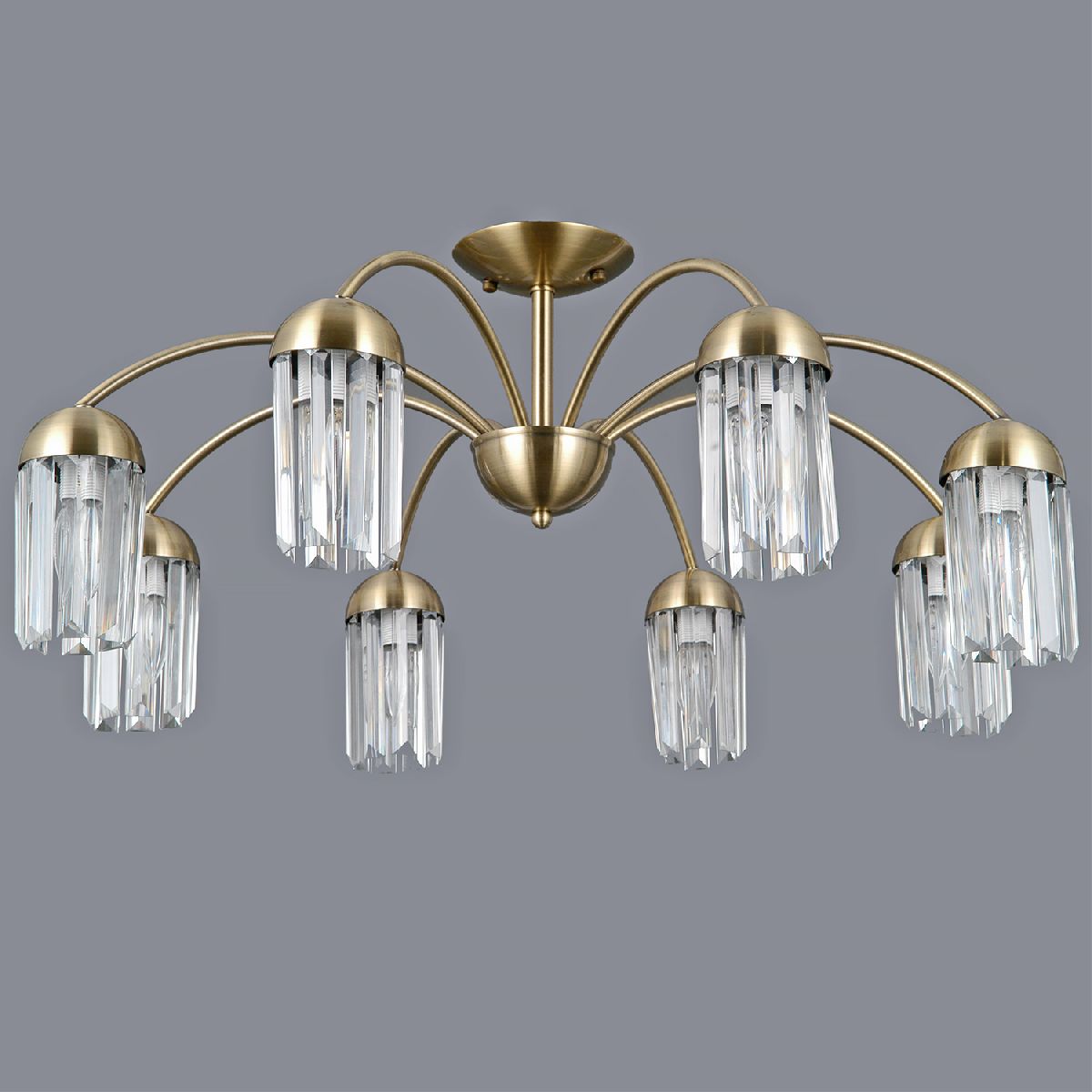 Люстра на штанге Illumico IL0599-8CSQ-24 AB LYRA