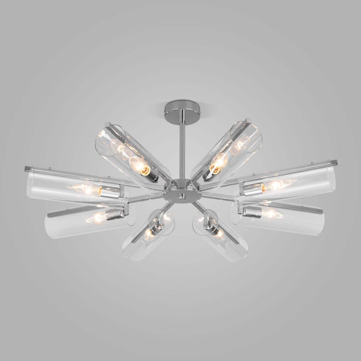 Люстра на штанге Eurosvet Trompeta 70144/8 хром a060901