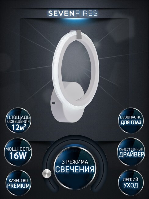 Бра Seven Fires Nikki SF5053/1W-WT-CR