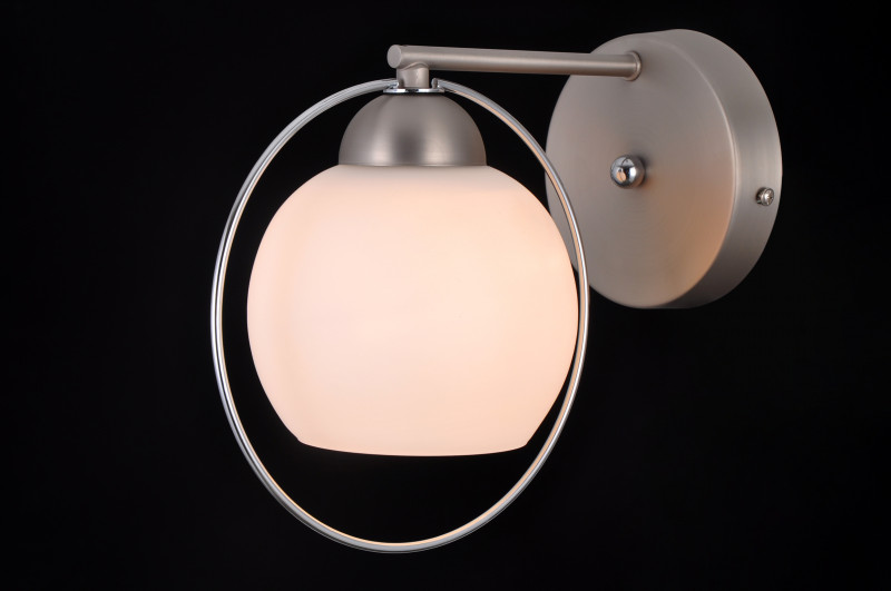 Бра в виде шара Natali Kovaltseva SPHERE II 81051-1W SATIN NICKEL