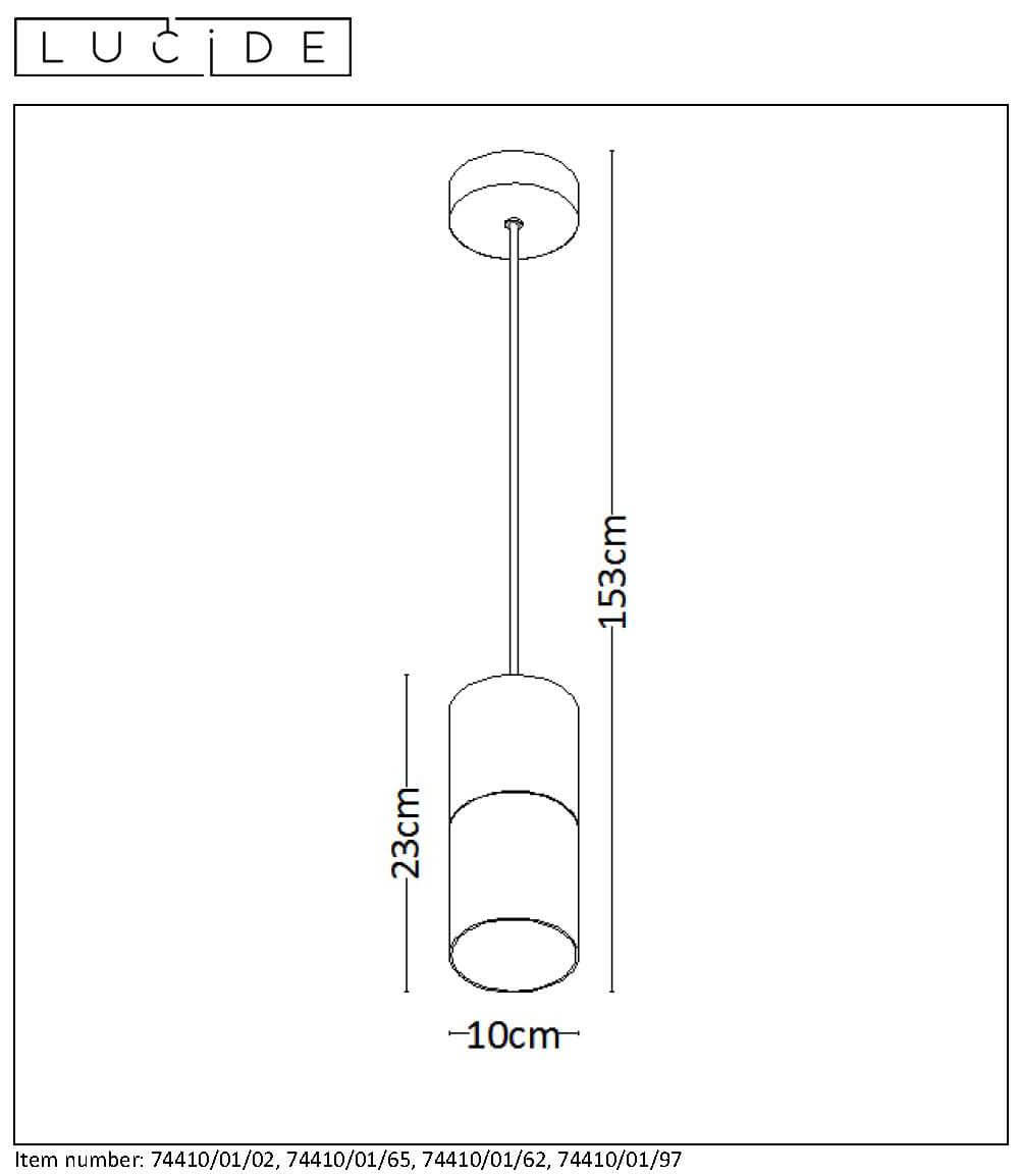 Подвесной светильник Lucide ZINO 74410/01/62