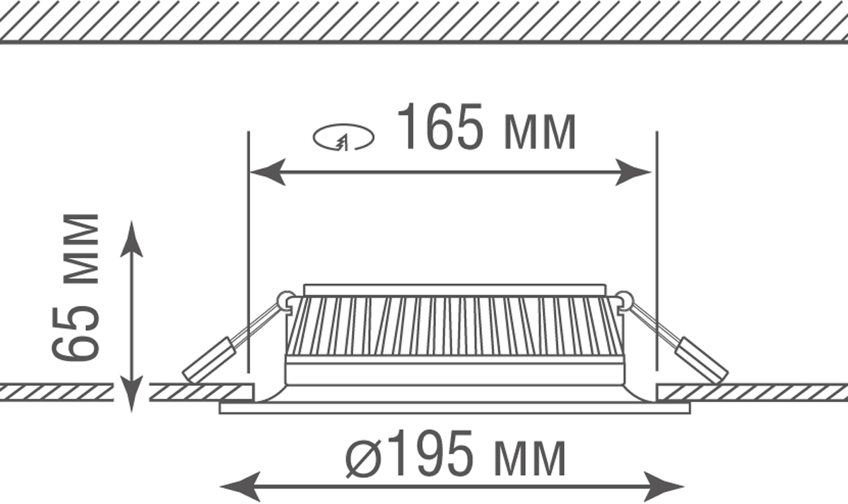 Встраиваемый светильник Donolux Ritm DL18891NW24W
