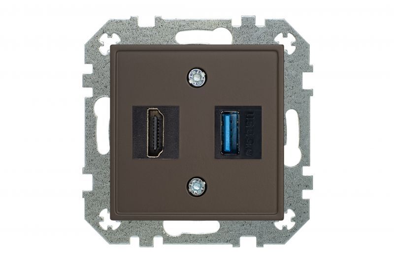 Розетка HDMI USB Liregus Retro 29-039