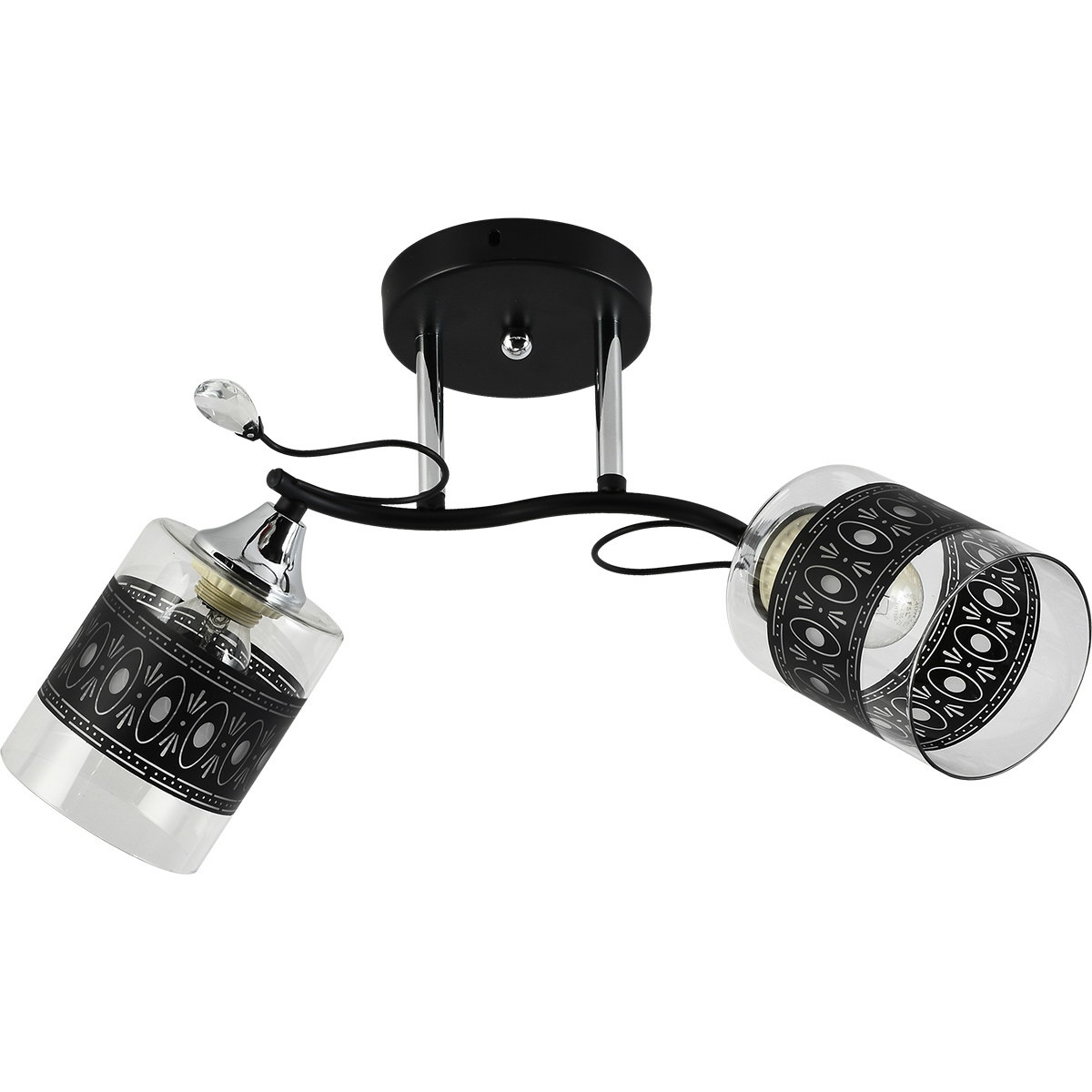 Люстра на штанге Reluce 11378-0.3-02B BK+CR