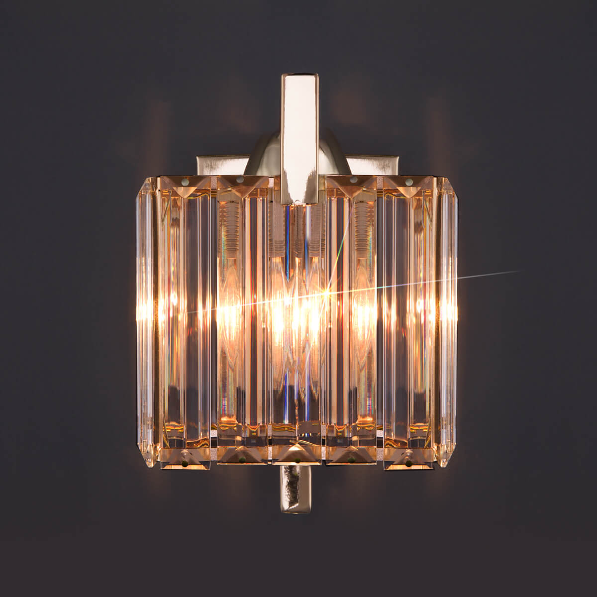 Бра Eurosvet April 10126/1 золото/прозрачный хрусталь Strotskis (10117/1)