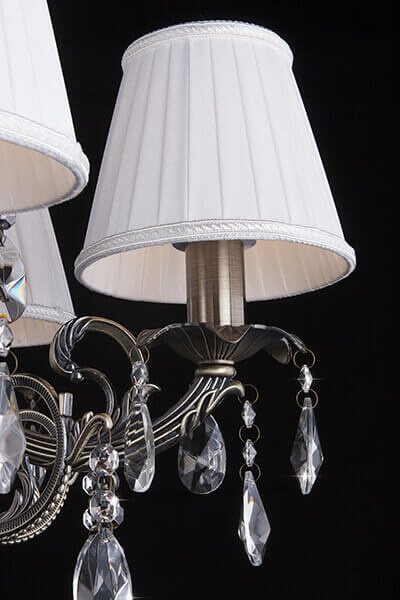 Подвесная люстра Eurosvet 3646/5 античная бронза/прозрачный хрусталь Strotskis