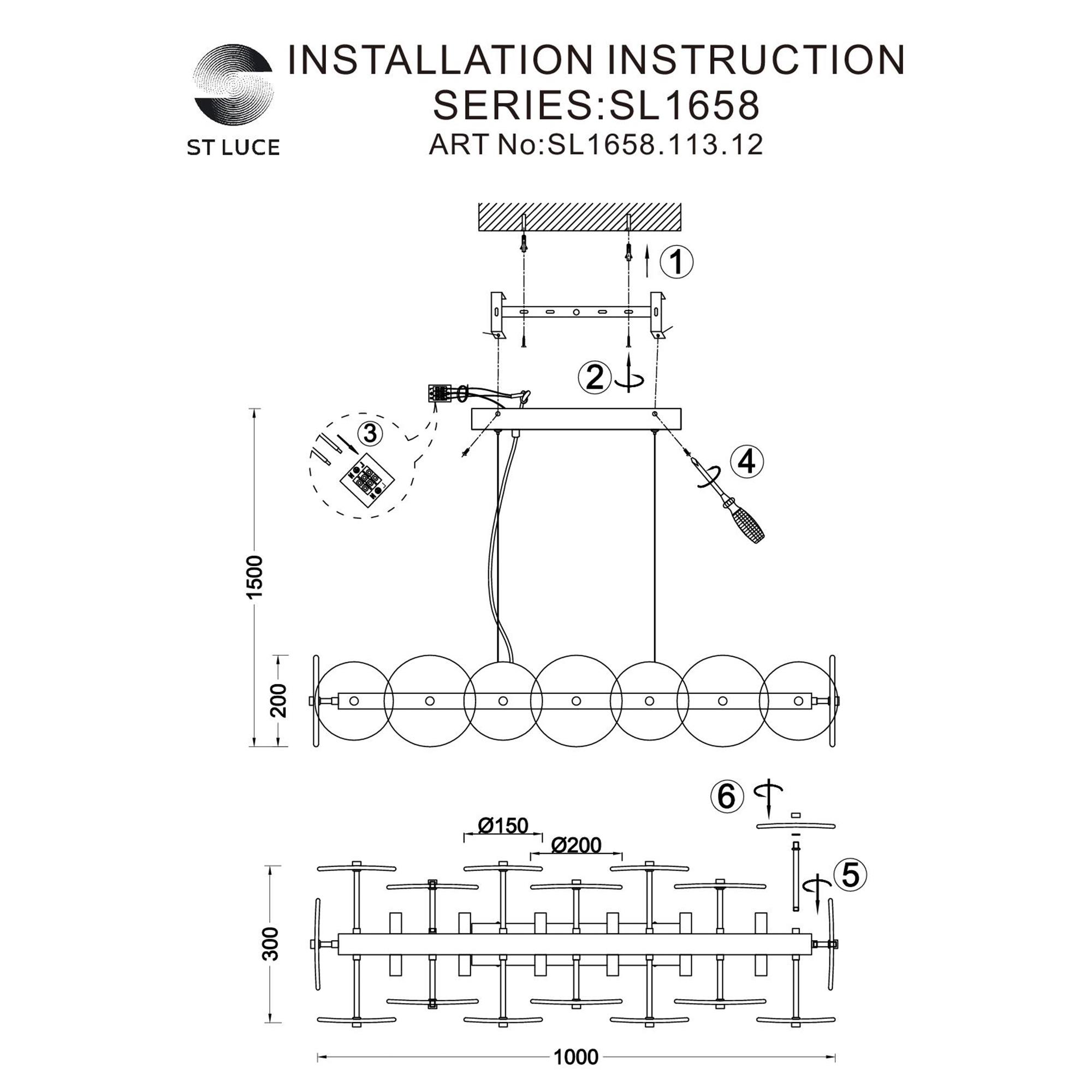 Подвесная люстра ST Luce Elsa SL1658.113.12