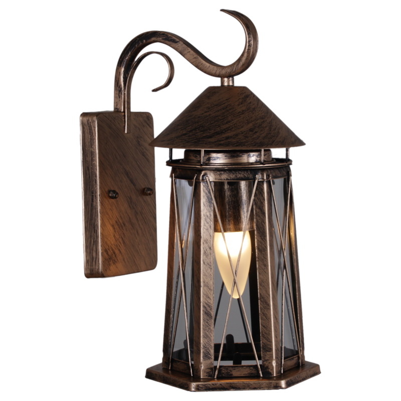 Уличный настенный светильник Reluce 08286-9.2-001U BKG