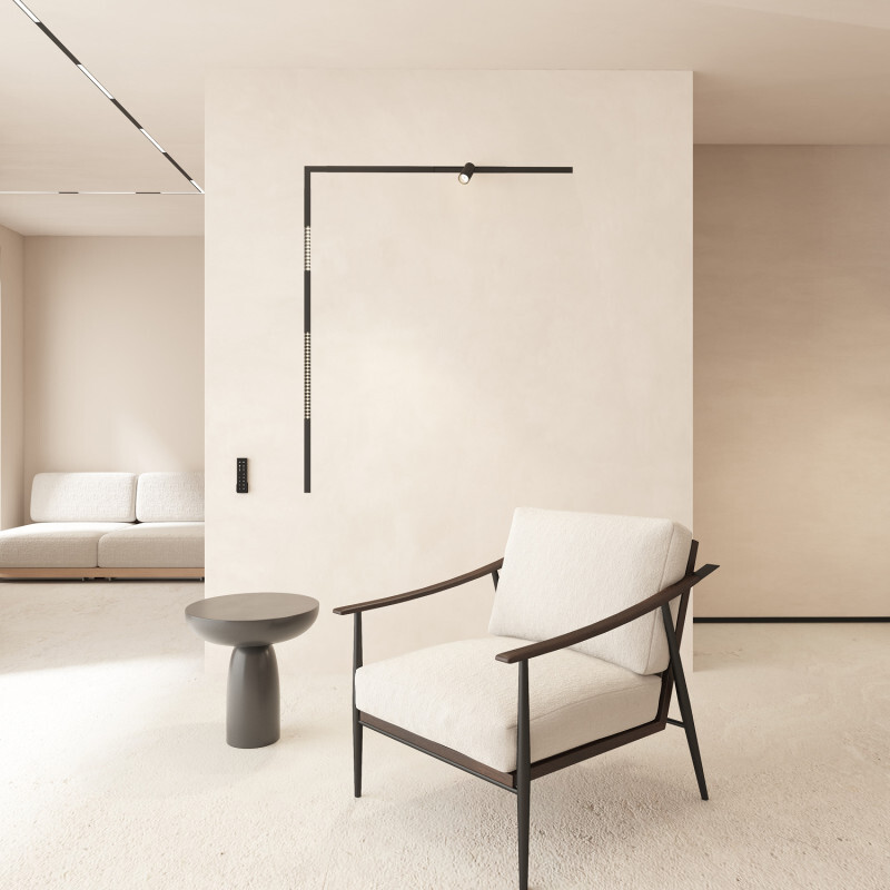 Трековый однофазный светильник Denkirs Smart Linear Zigbee DK8303-BK