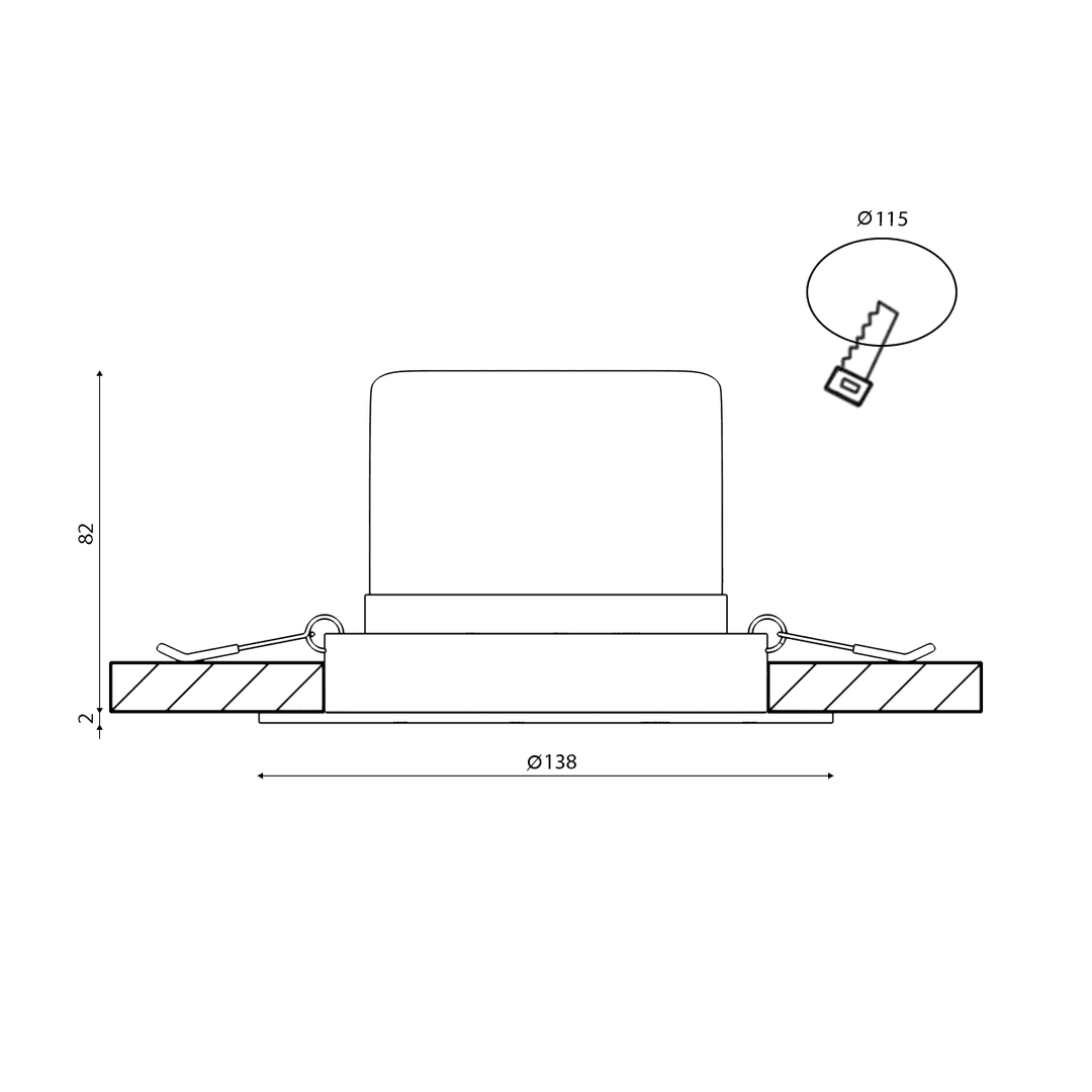 Встраиваемый светильник DesignLed KZ-DLB-18-NW 002349