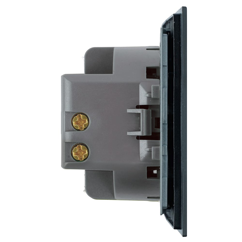 Переключатель 1-клавишный (механизм) Stekker Мия 250В 10A RSW10-3105-05 черный бархат 50447