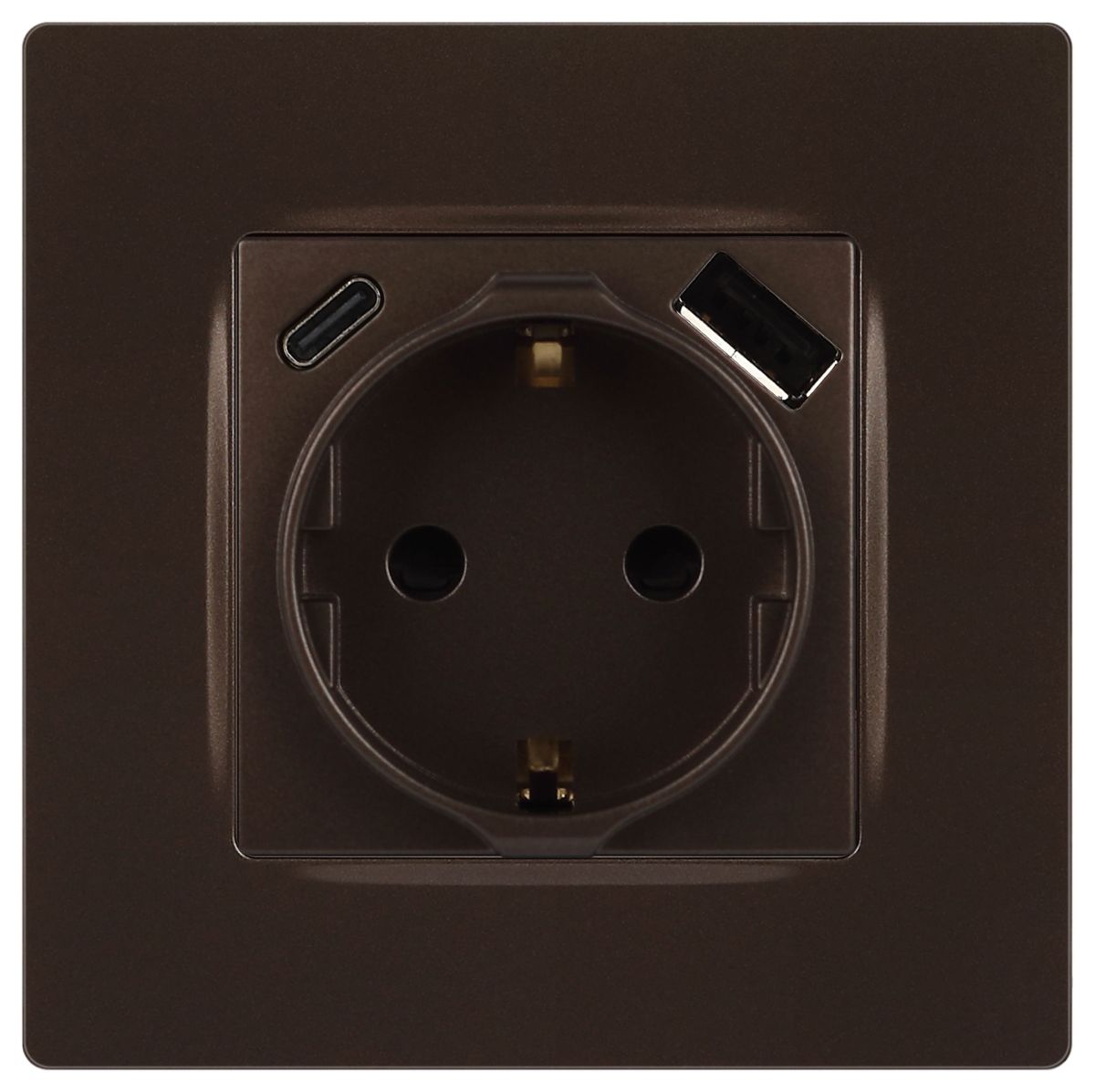 Розетка со шторками с USB type-A+C Эра 12-4108-13 Б0067757