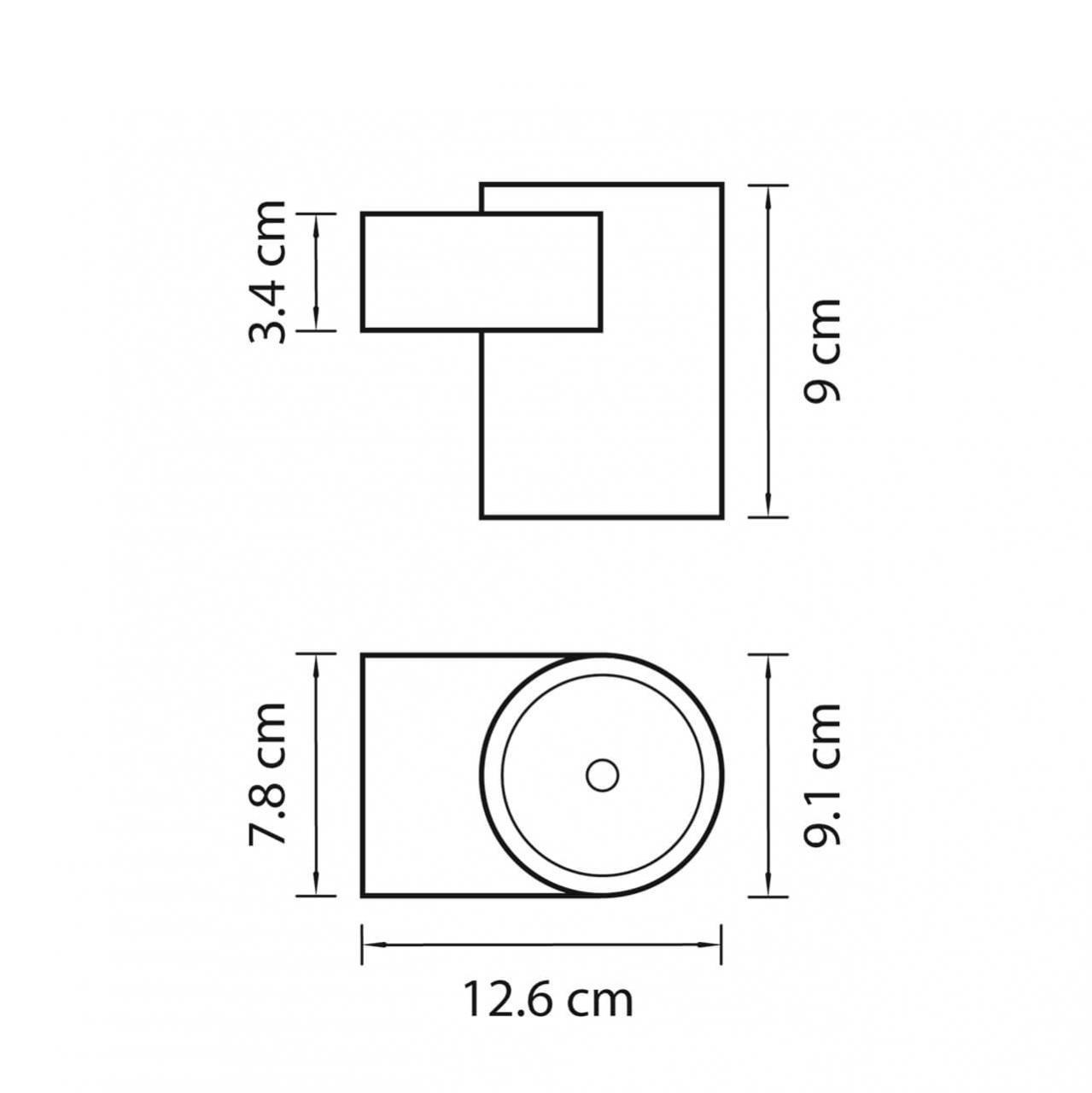 Уличный настенный светодиодный светильник Lightstar Paro 360674