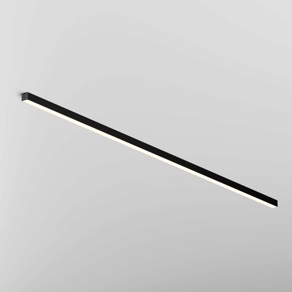 Линейный накладной светильник Maytoni Technical 3000K 35x35 (Черный, 2 м) LL311015