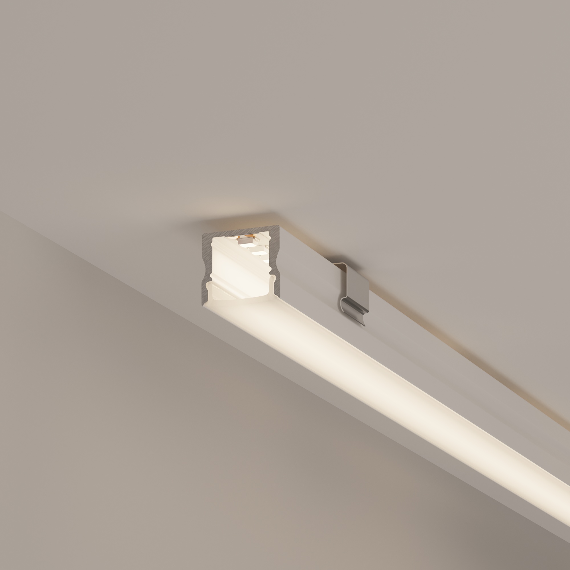 Алюминиевый профиль Arlight LINE-1715-2000 WHITE 044259(1)