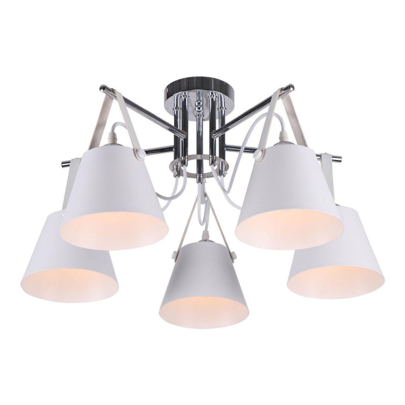 Потолочная люстра IMEX MD.1190-5-S CH+WH