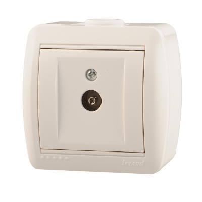 Розетка ТВ проходная Lezard Nata 710-0200-129