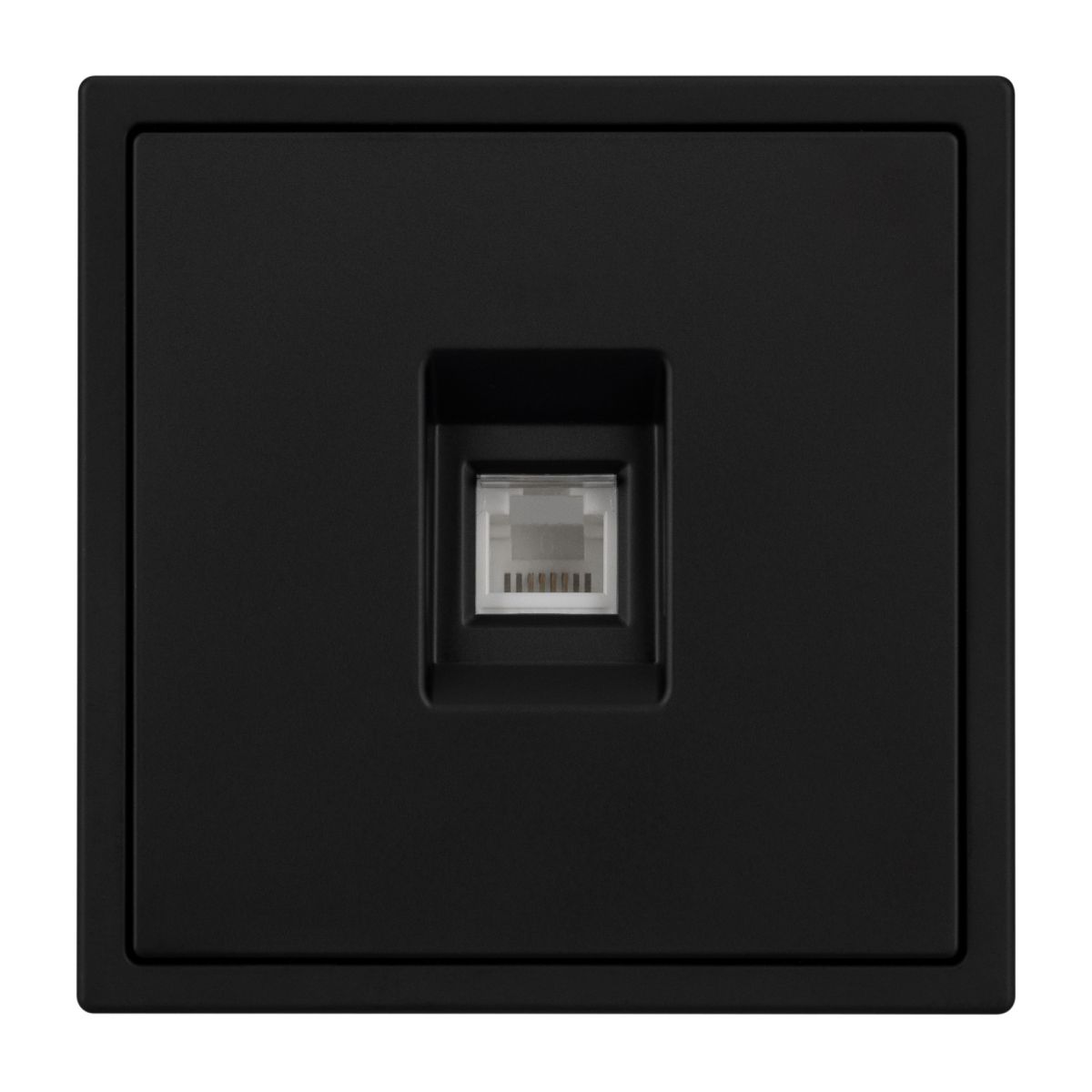 Механизм телефонной розетки Arlight SCT-NOBE-MTL1-SFPL-BK (RJ-11, 4C) (Черный оникс) 054301