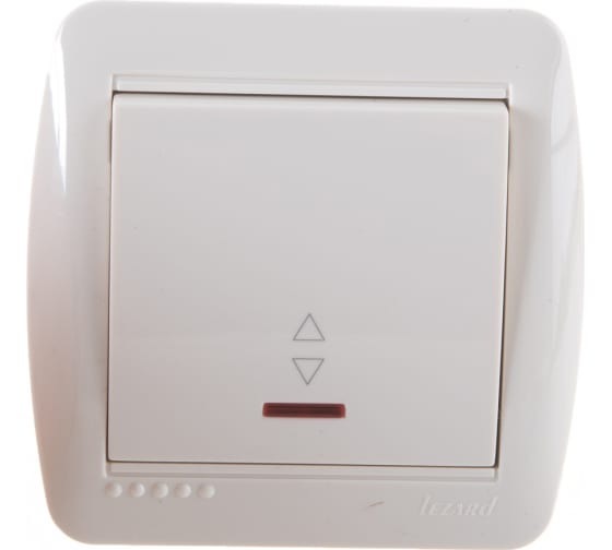 Выключатель проходной с подсветкой Lezard Demet 711-0300-114