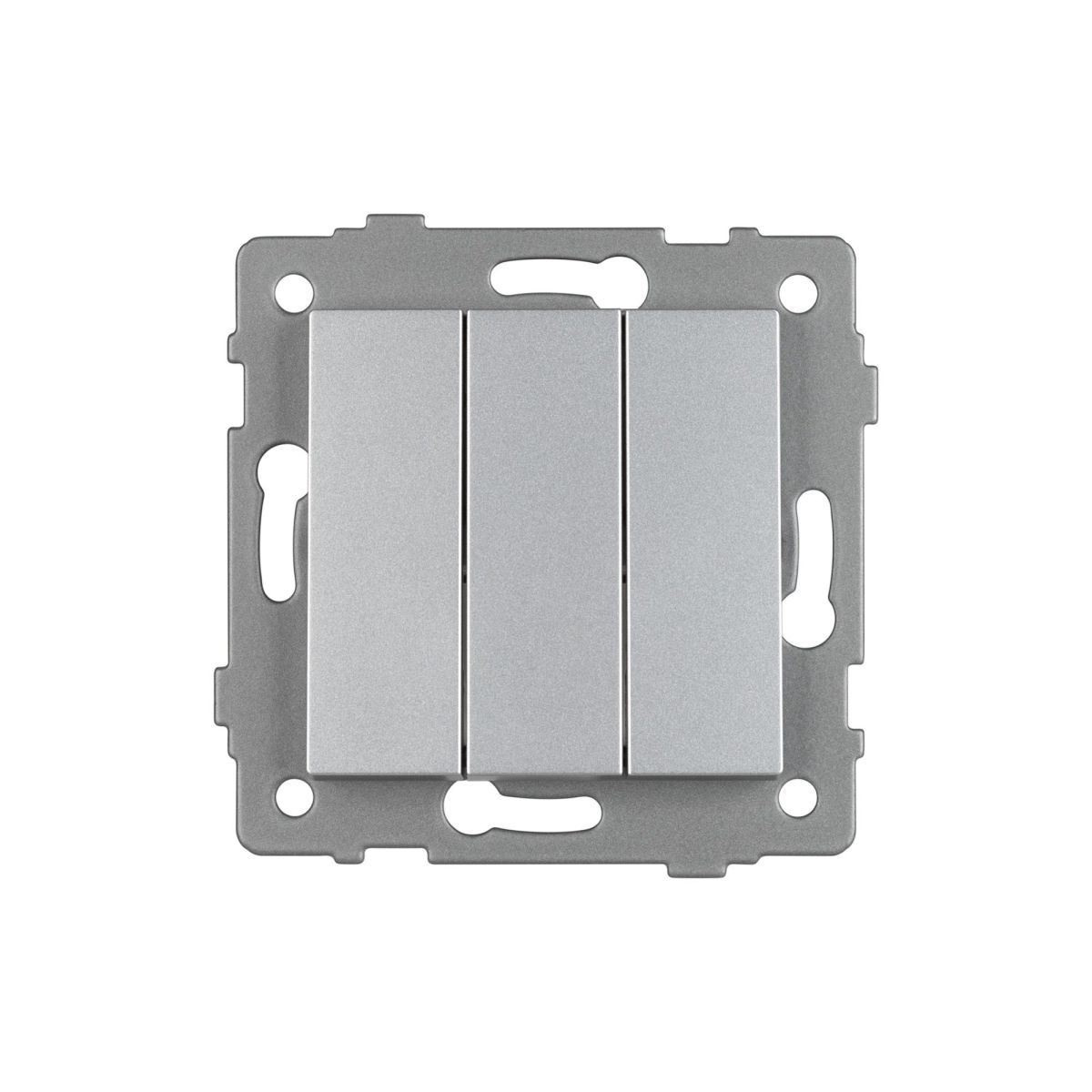 Механизм выключателя трехклавишный непроходной Arlight SWT-MK03-PL-GR-V (250V, 10A) 049898