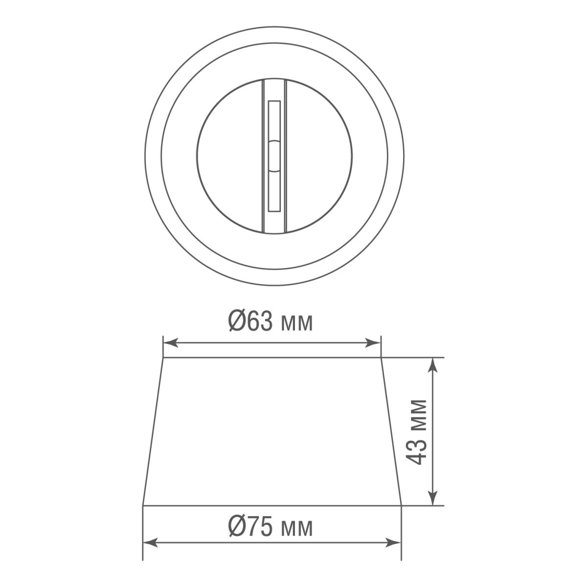 Накладное крепление Donolux Sling System Base C Sling