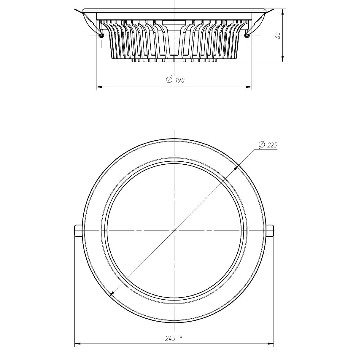 Встраиваемый светильник Эра SDL-10-90-40K-W35 Б0049712